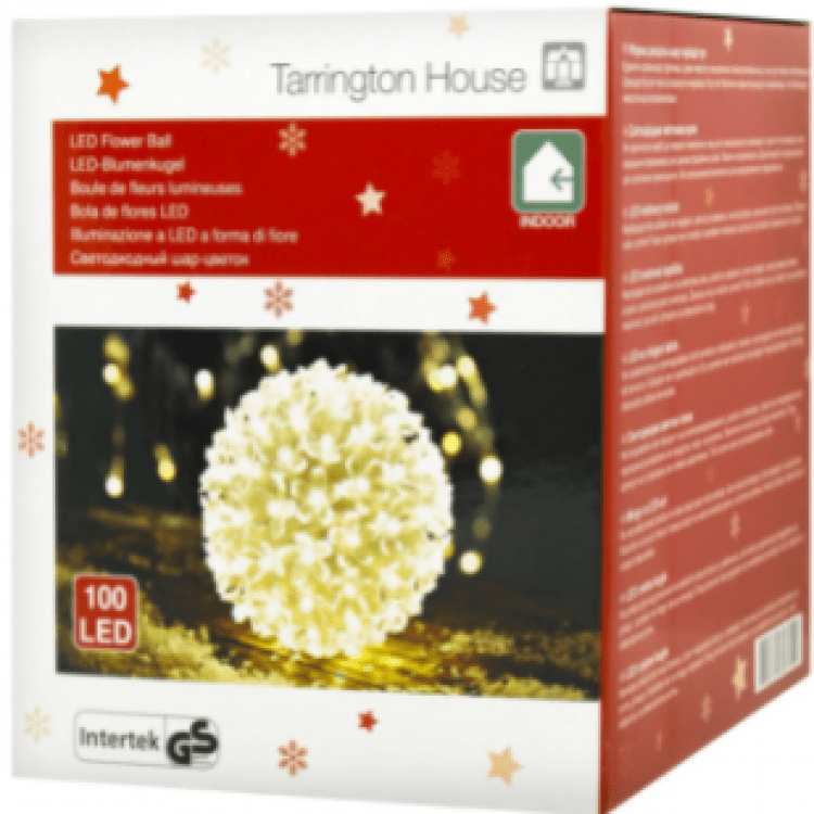 Куля-квітка Tarrington House світлодіодна тепла біла 100LED - image-0